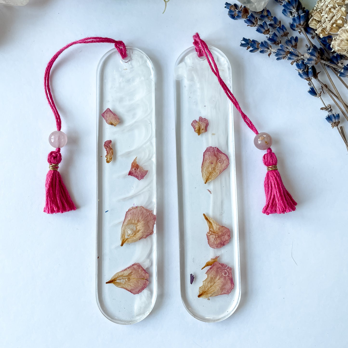 Rose/Yarrow Bookmarks