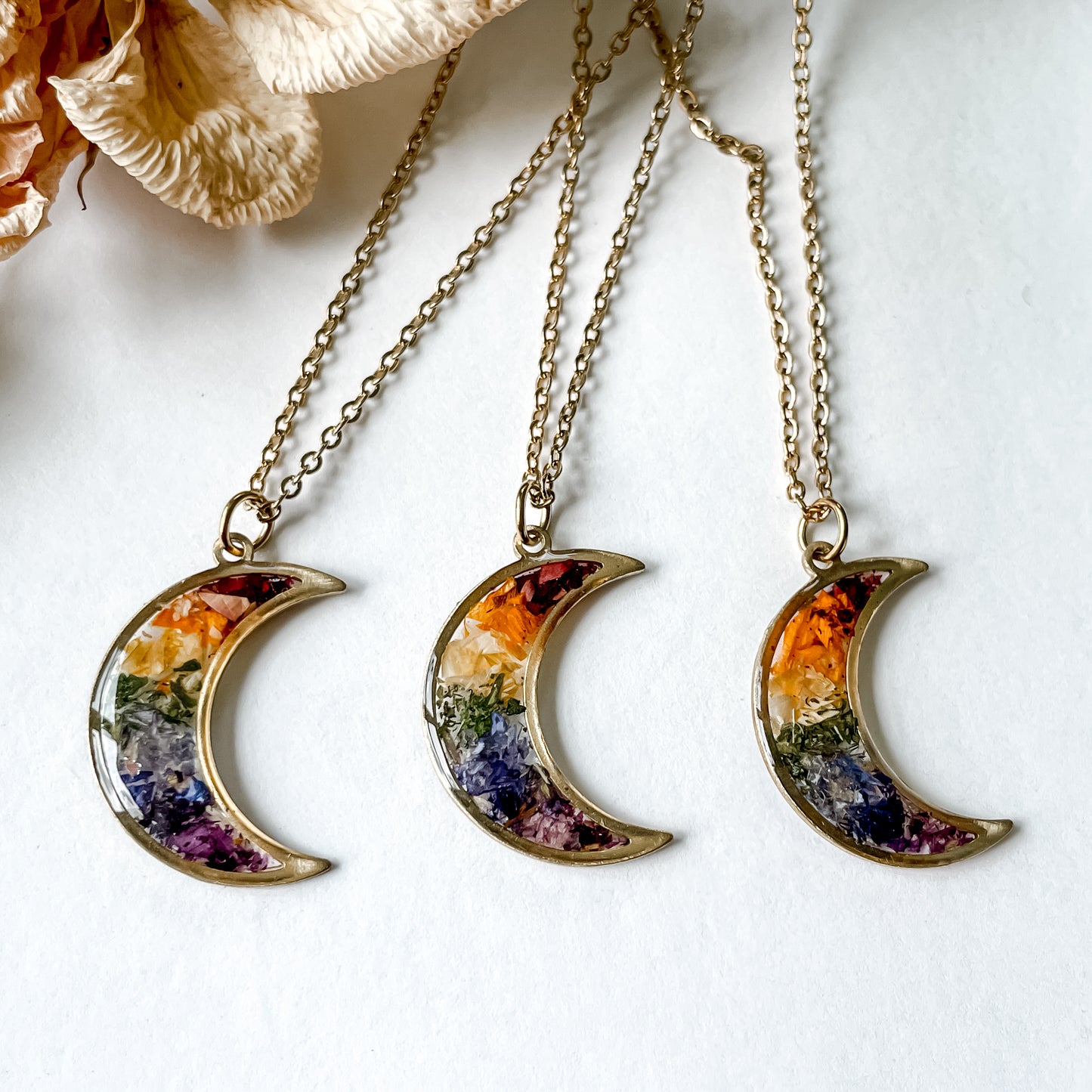 Rainbow Moon Necklace