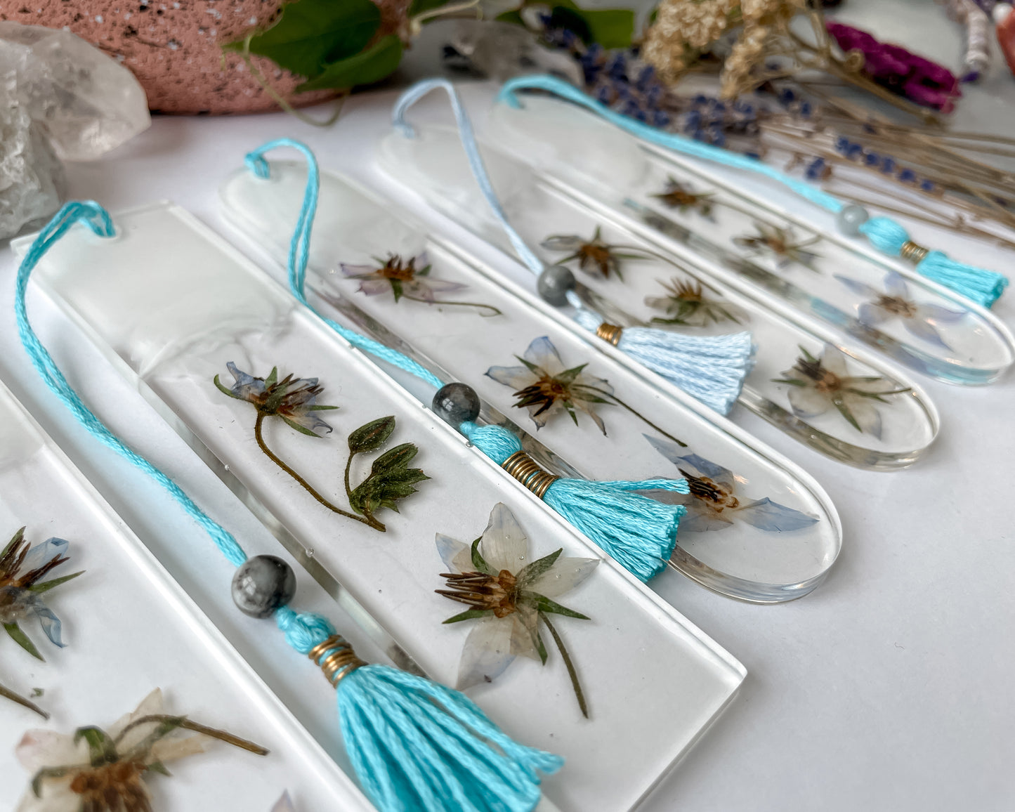 Starflower & Aquamarine Bookmarks