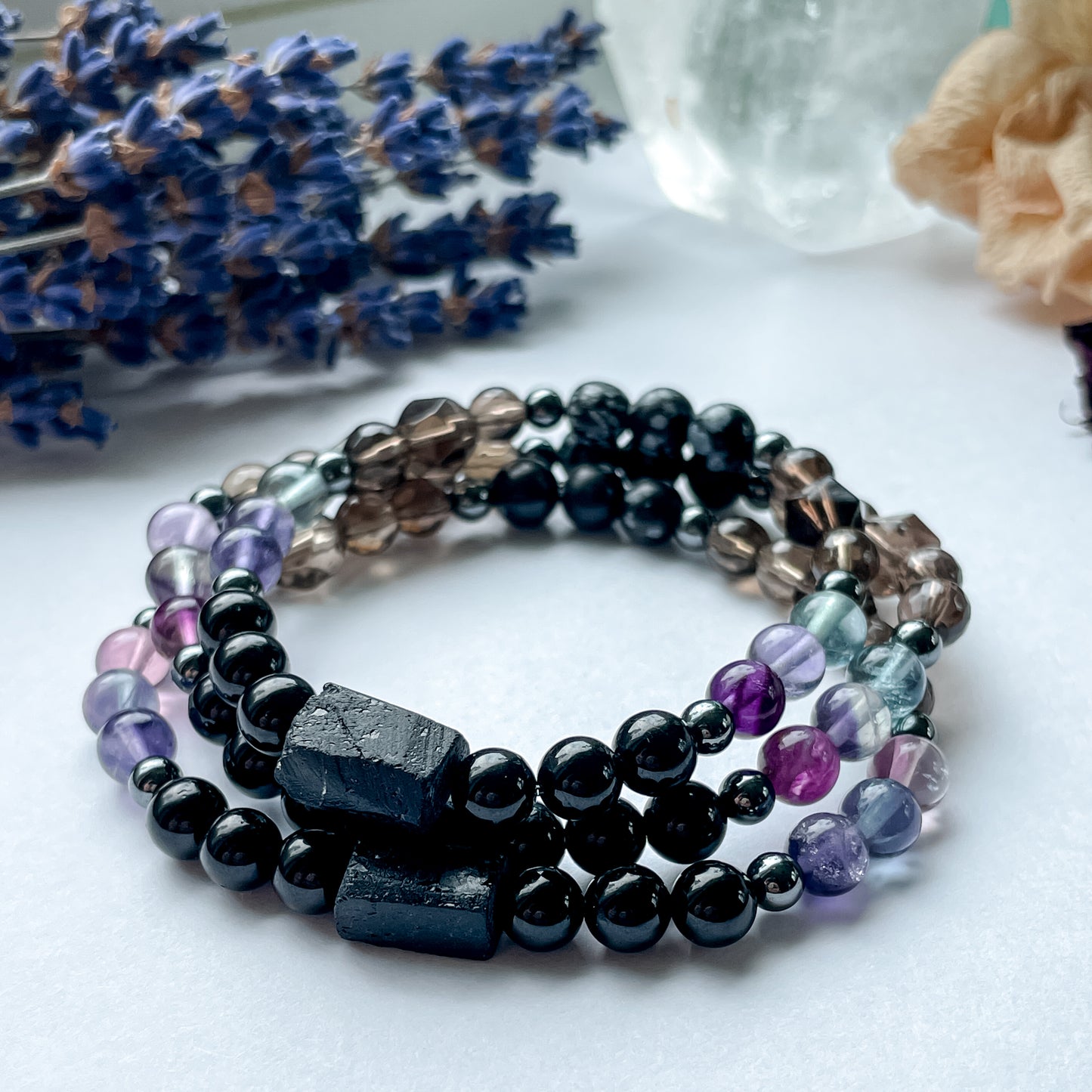 Empath Intention Bracelet - Tourmaline Focal