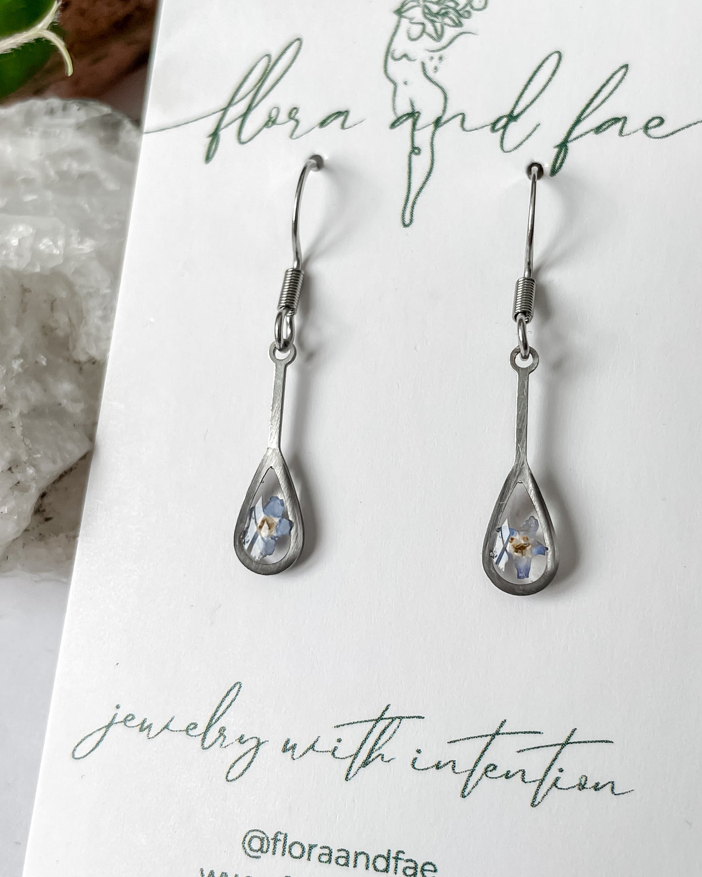 Forget Me Not Earrings Stainless