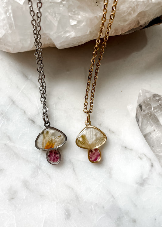 January Mushies - Birthstone & Flower