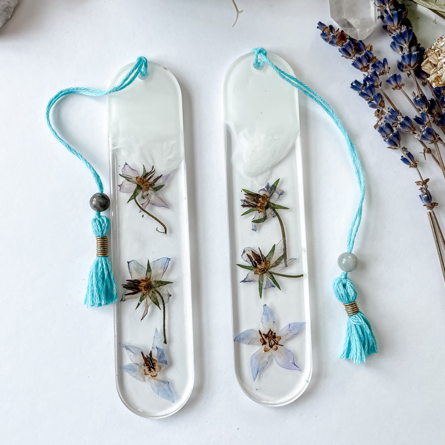 Starflower & Aquamarine Bookmarks