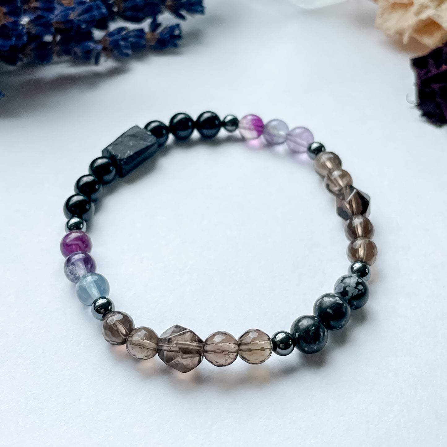 Empath Intention Bracelet - Tourmaline Focal