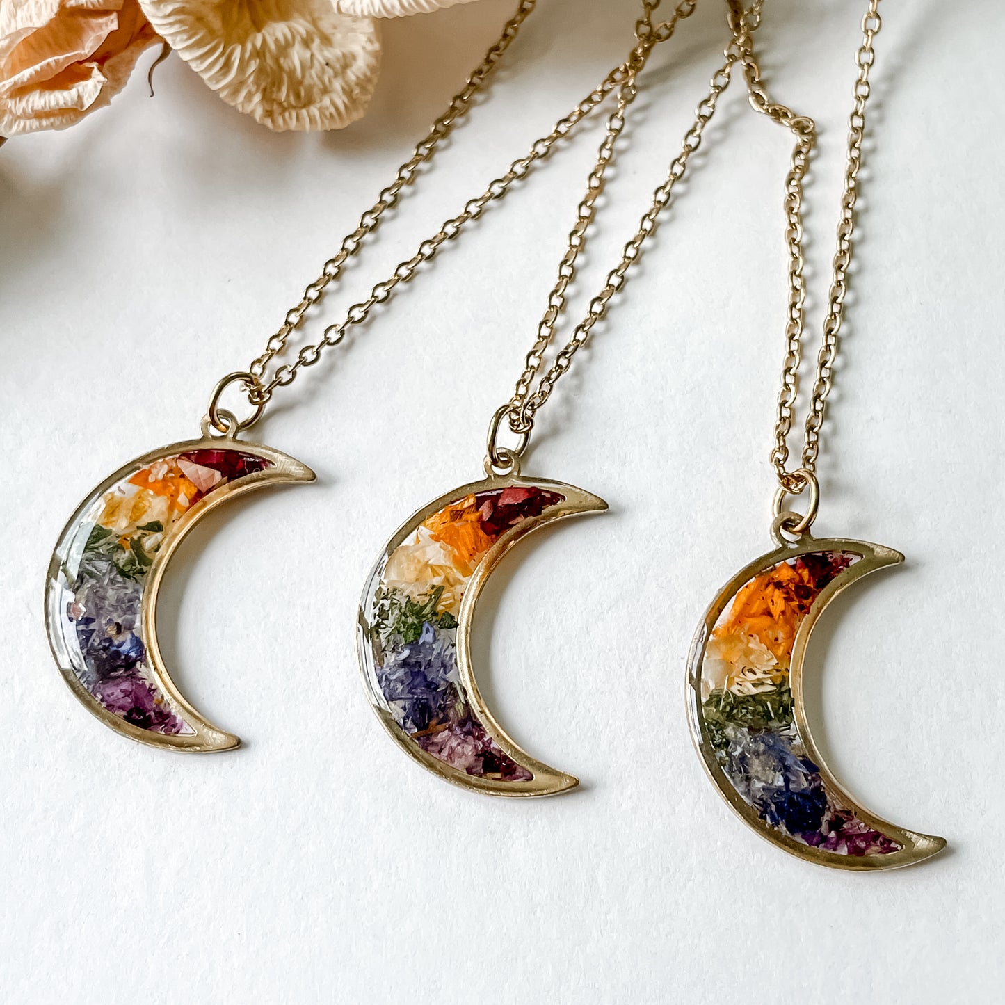 Rainbow Moon Necklace