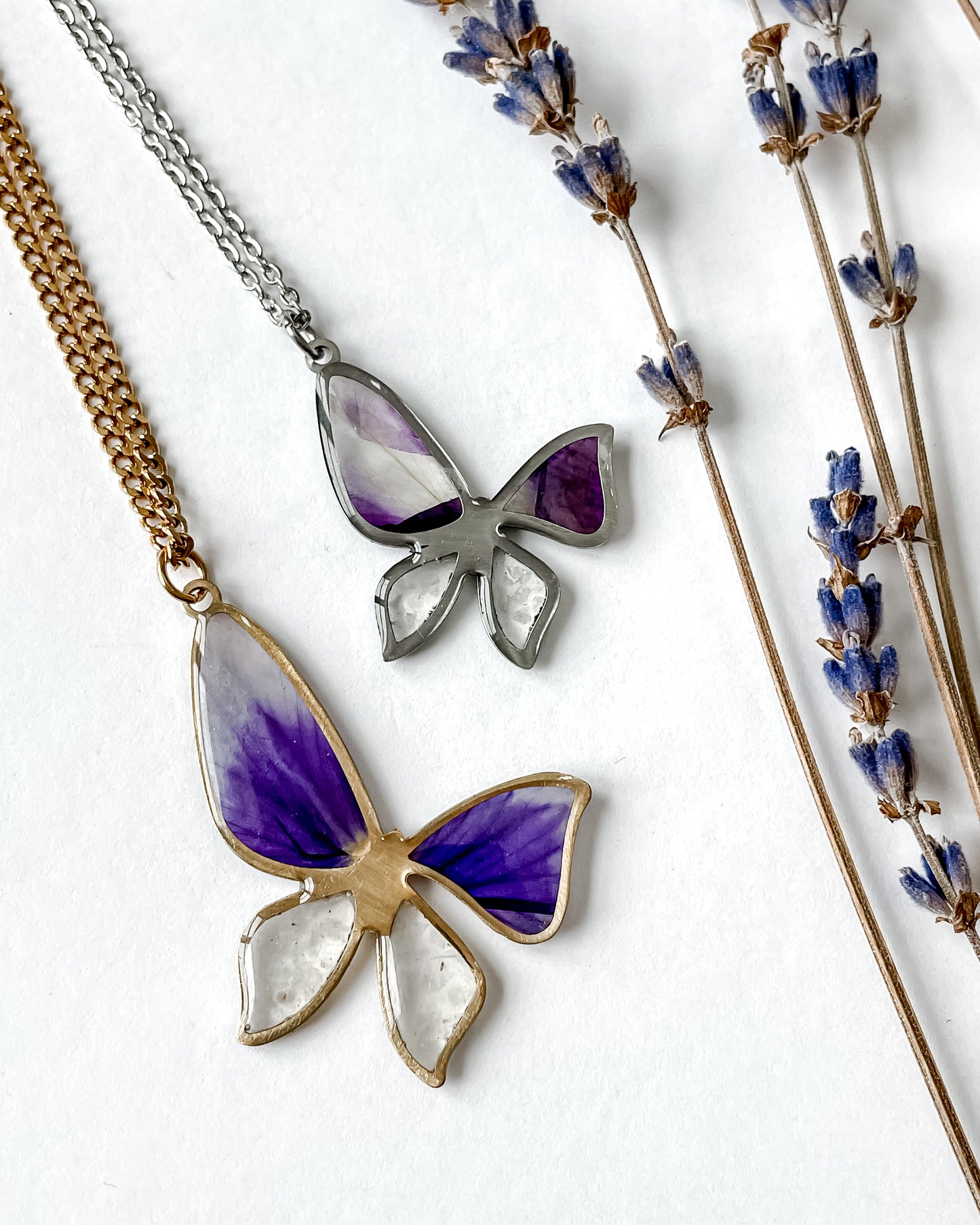 Botanical Butterfly Necklace