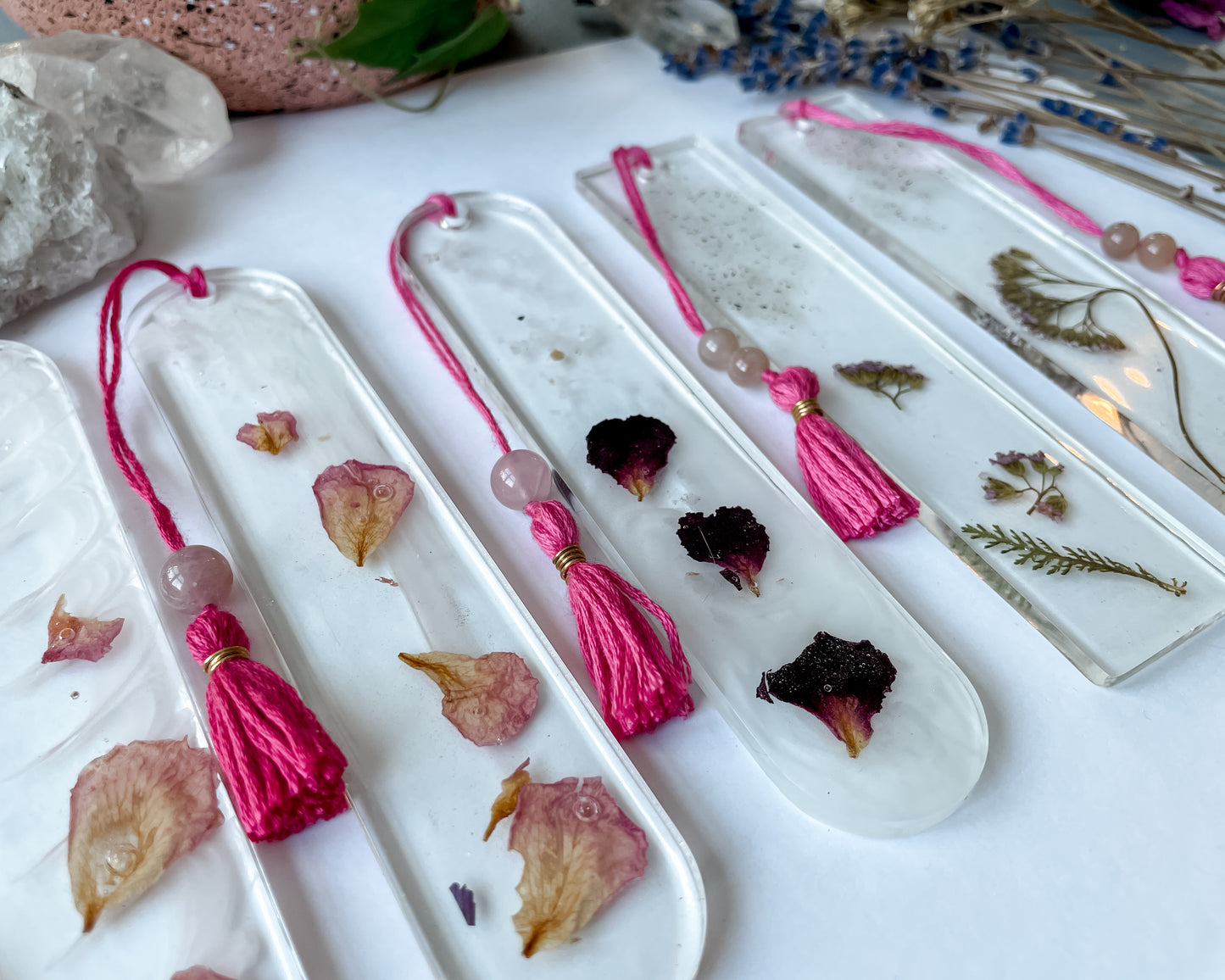 Rose/Yarrow Bookmarks