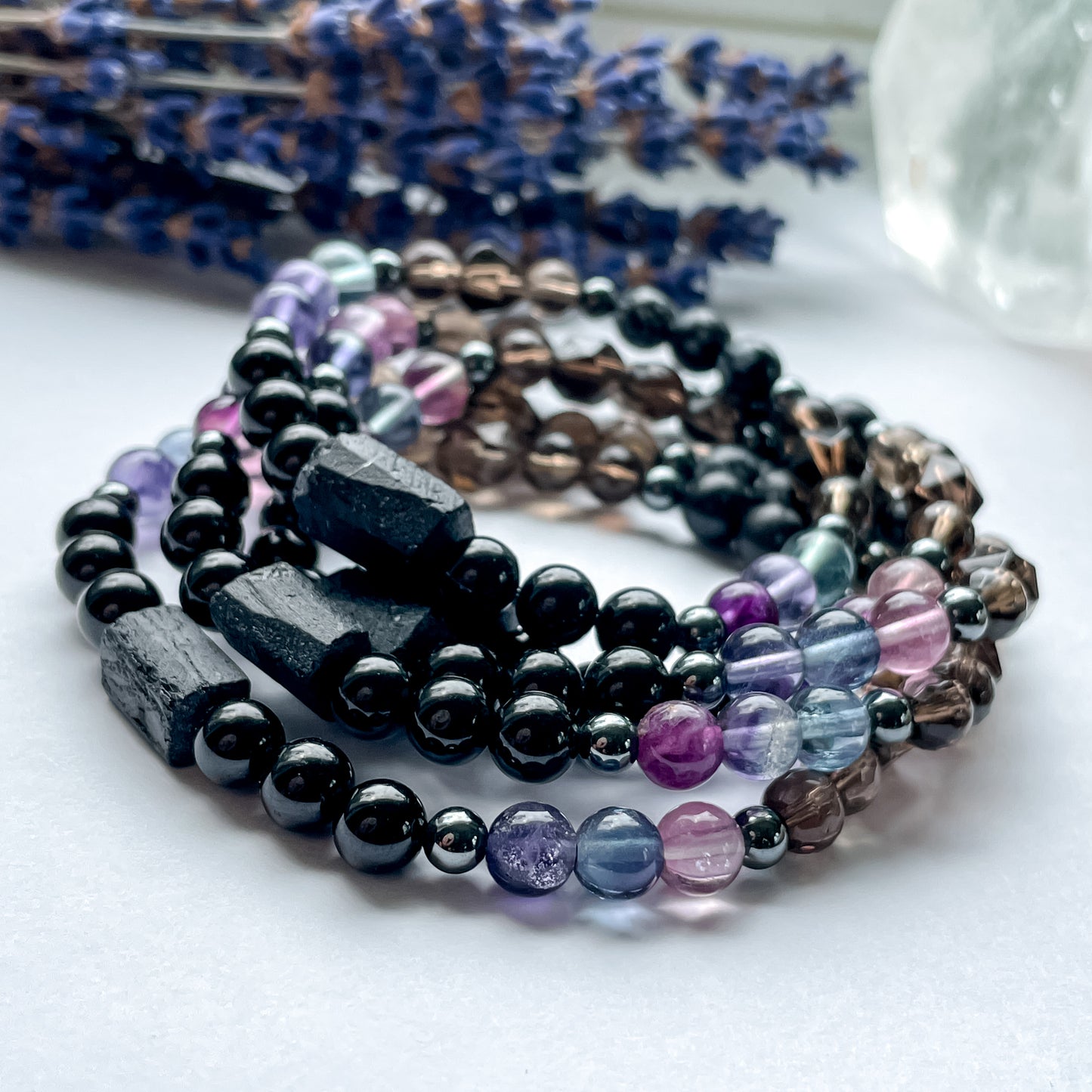 Empath Intention Bracelet - Tourmaline Focal