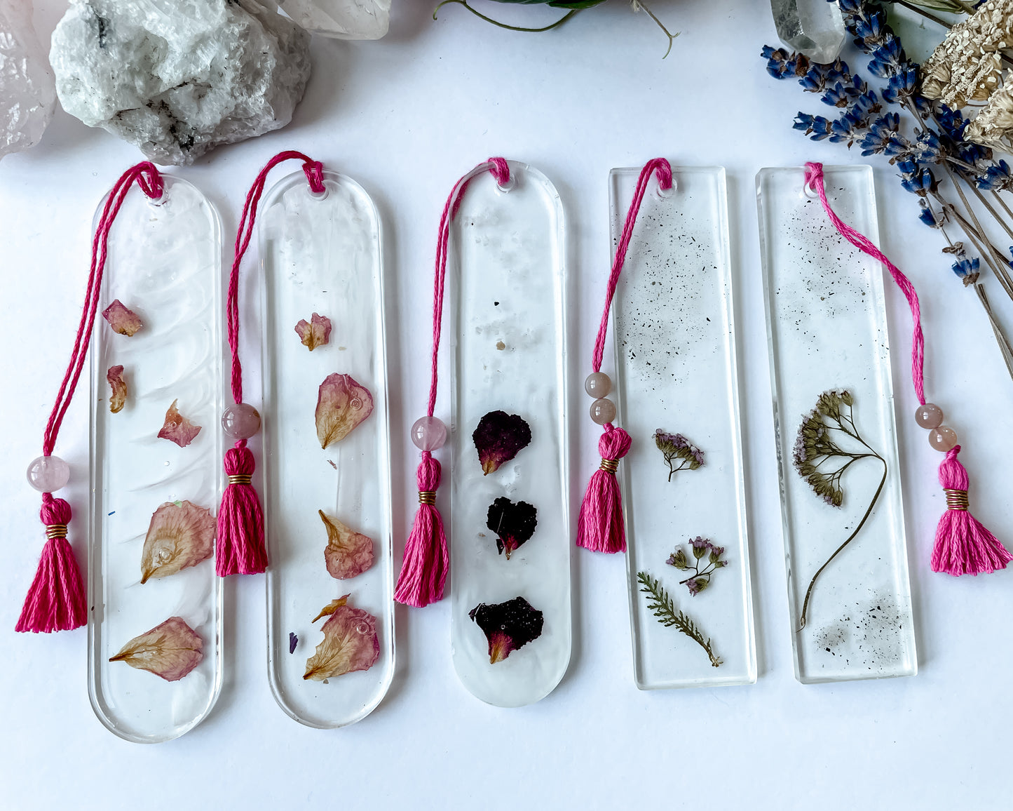 Rose/Yarrow Bookmarks