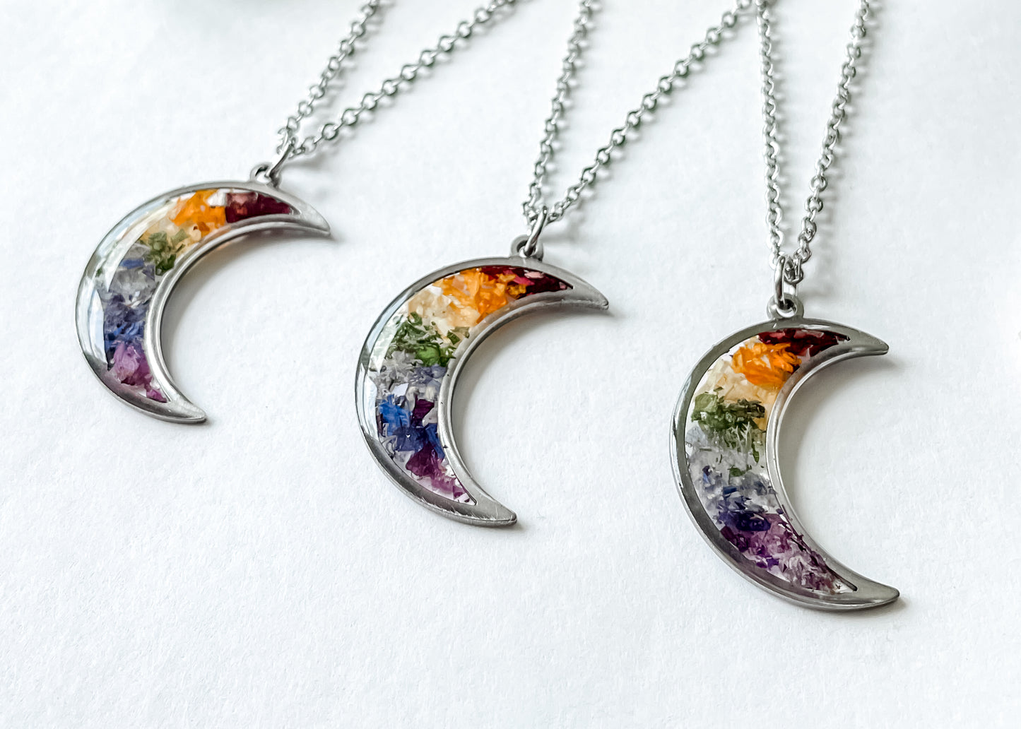 Rainbow Moon Necklace