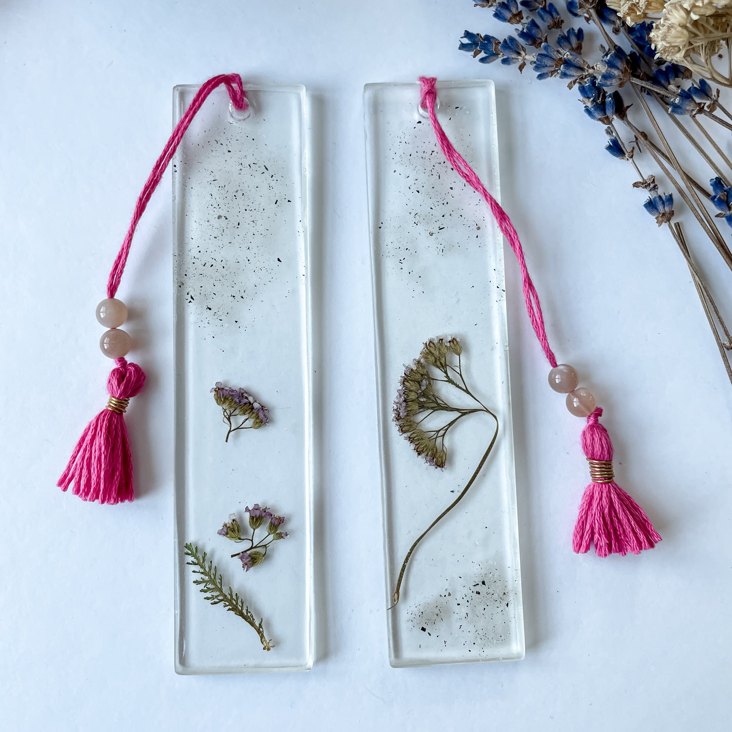 Rose/Yarrow Bookmarks