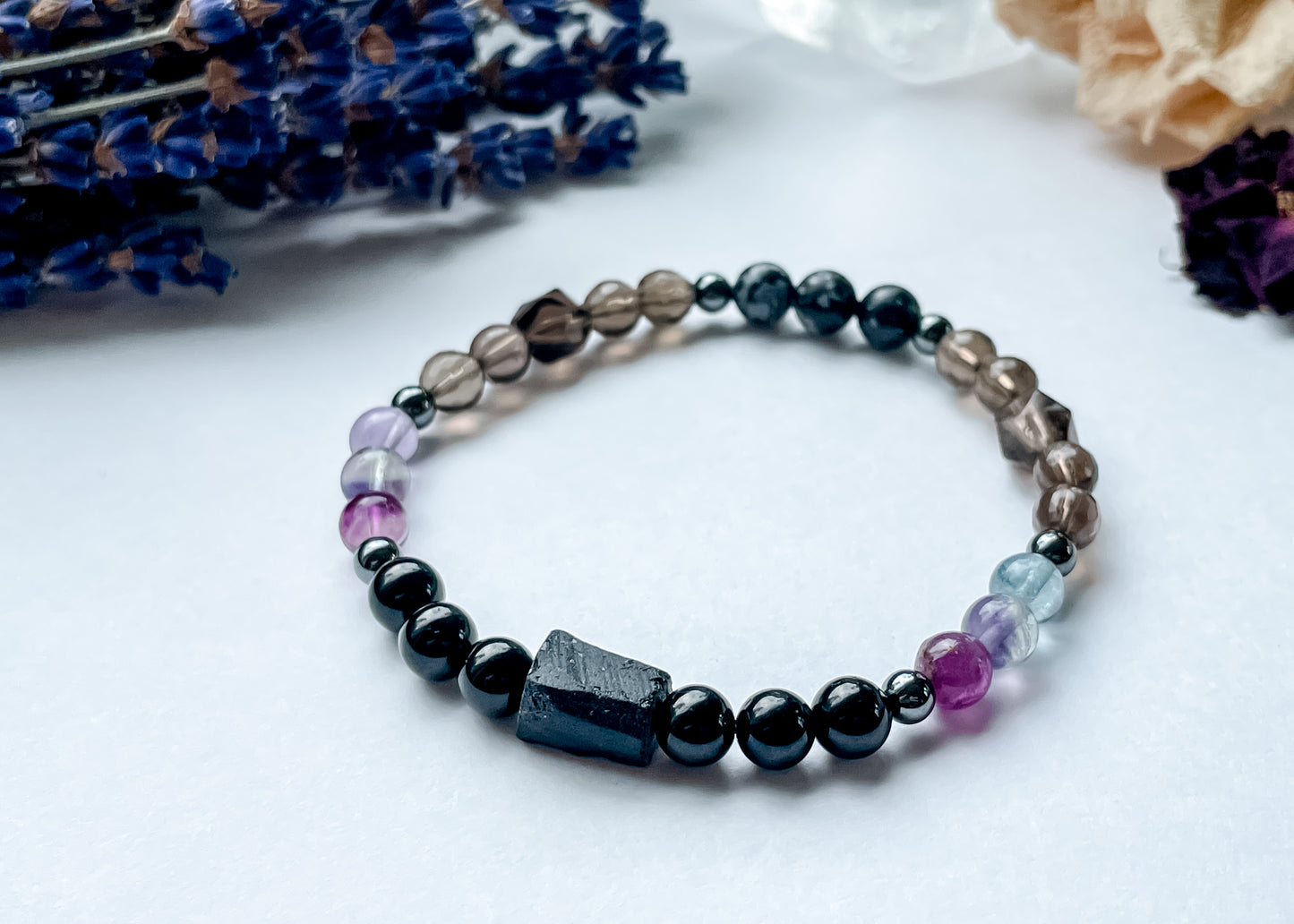 Empath Intention Bracelet - Tourmaline Focal