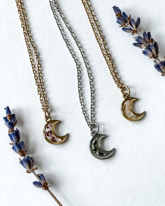 Tiny Moon Necklace