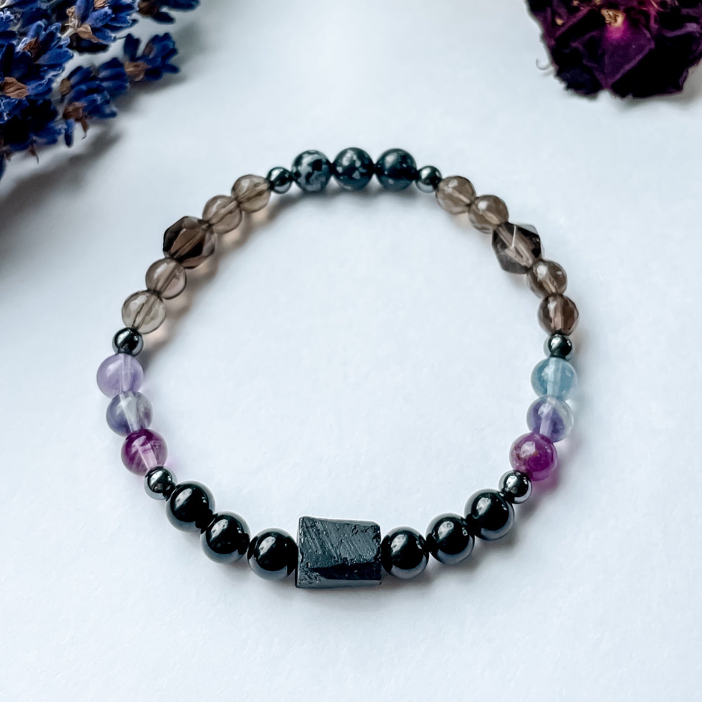 Empath Intention Bracelet - Tourmaline Focal